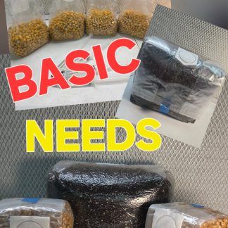 Myco Outlet Basics Box — 4 lb Popcorn Spawn + 8 lb CVG (Coco Coir / Vermiculite / Gypsum) Substrate